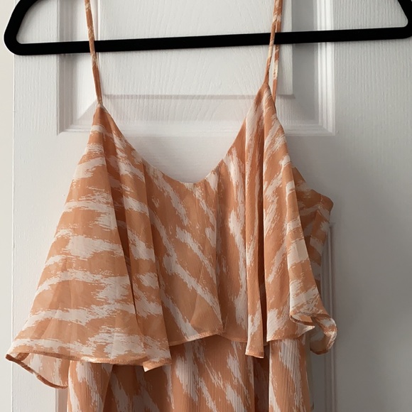 BCBG maxi dress. Cream and nude/orange - Picture 2 of 6